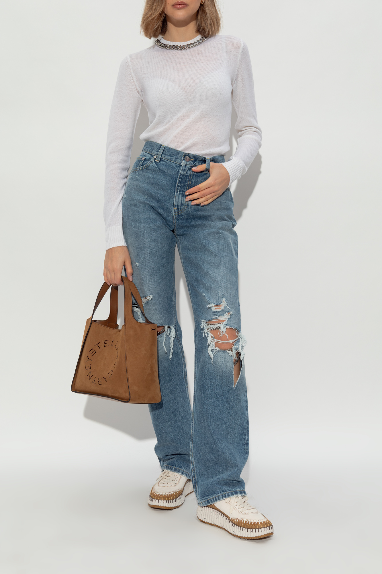 【関税＆送料込み】ChloAC Brown Nama Sneakers Chloé Nama Sneaker in Autumnal brown | Chloé US